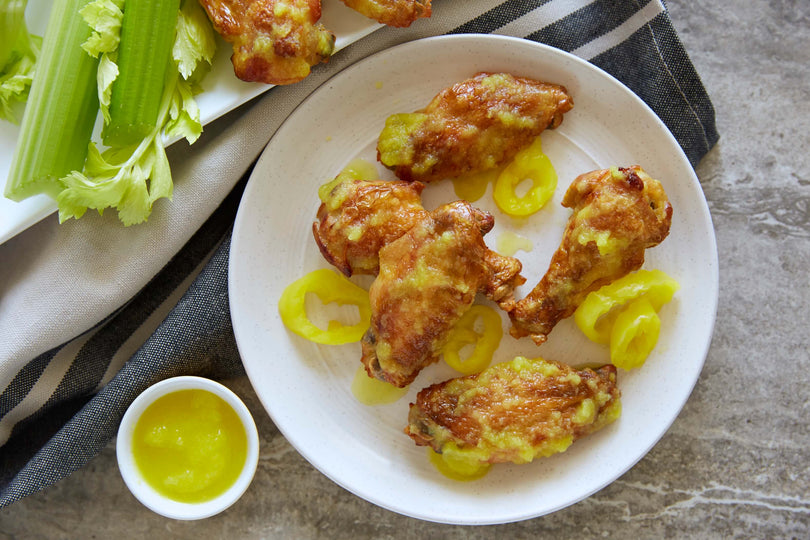 Banana Pepper Chicken Wings