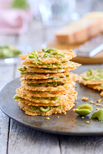 Castelvetrano Olive and Parmesan Crisps
