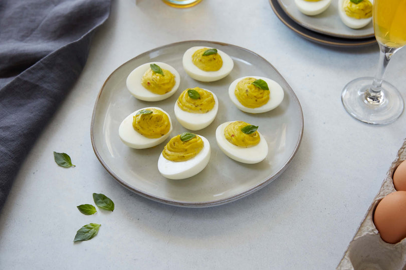 Pesto Deviled Eggs