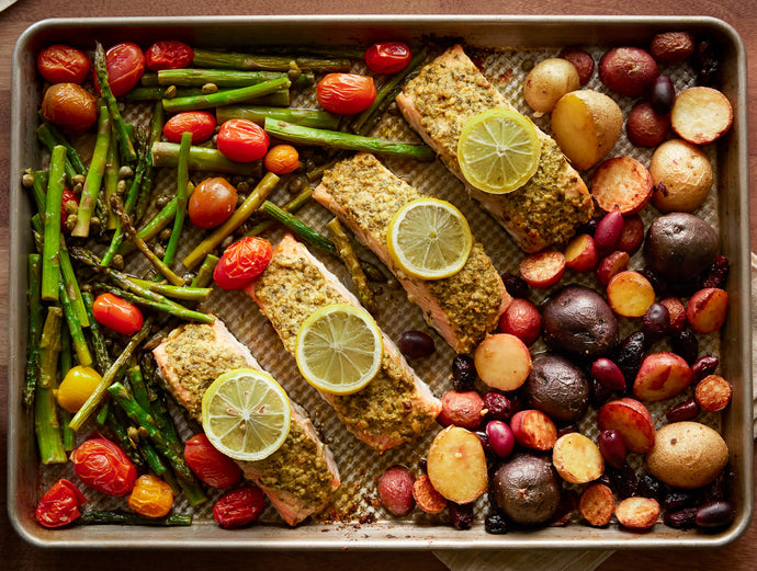 Sheet Pan Salmon Dinner