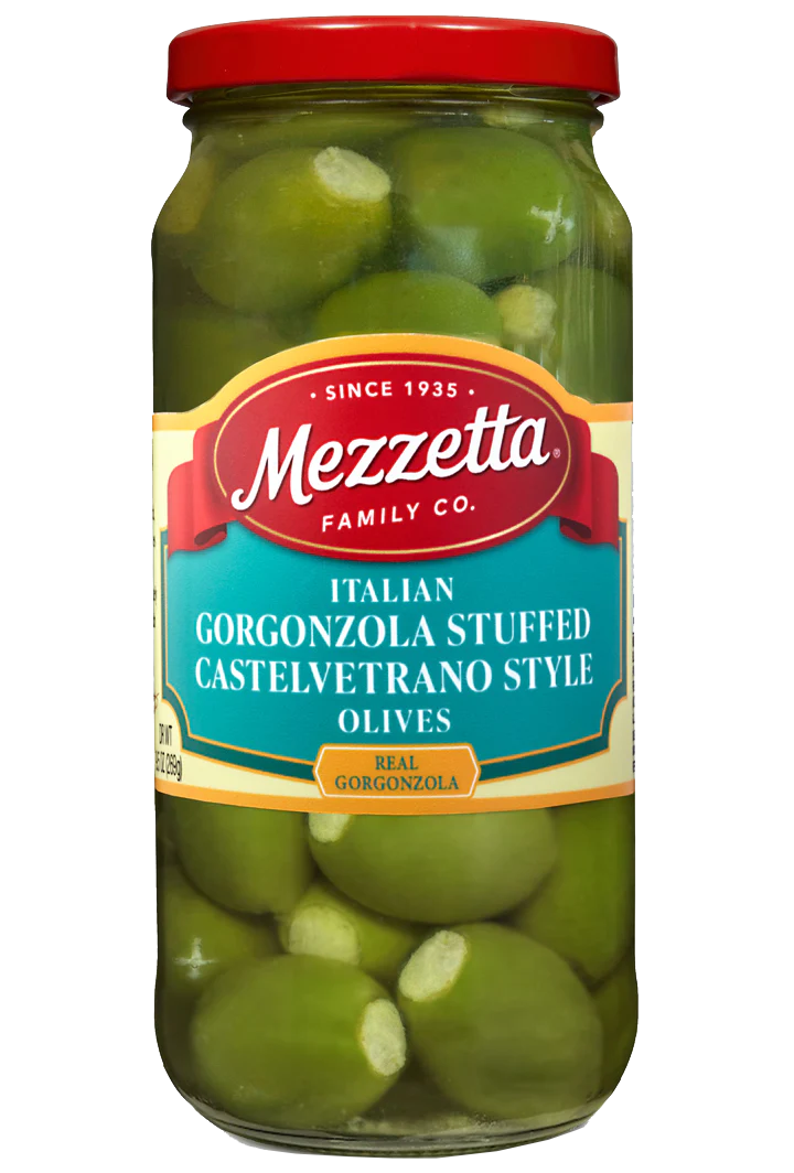 フランス産　アシナガコガネセット1 Italian Gorgonzola Stuffed Castelvetrano Olives – Mezzetta