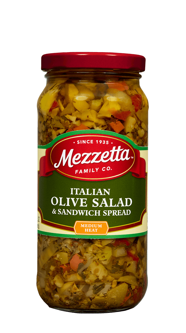 Jar of Mezzetta Italian Olive Salad and Sandwich Spread