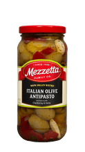 Load image into Gallery viewer, Jar of Napa Valley Bistro Italian Olive Antipasto with Chardonnay and Herbs
