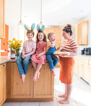 Load image into Gallery viewer, Mom with three kids in the kitchen
