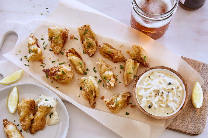 Beer Battered Artichoke Hearts