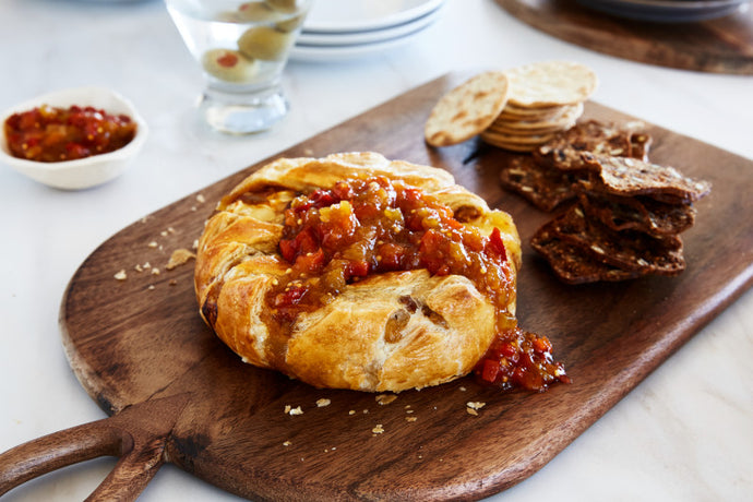 Baked Brie with Zesty Pepper Relish