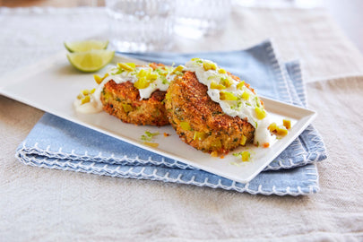 Crab Cakes with Jalapeño Tartar Sauce