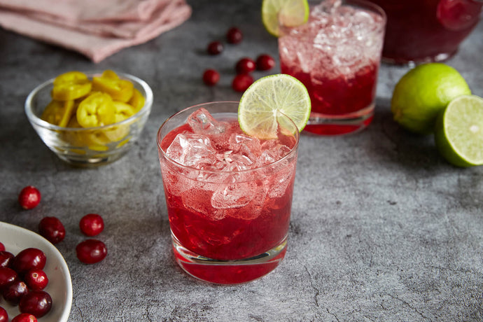 Sparkling Cranberry Jalapeno Mocktail