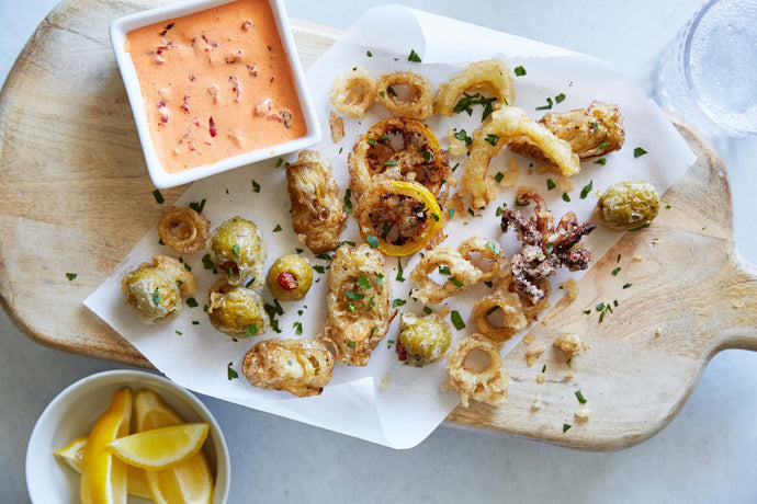 Fritto Misto with Red Pepper Aioli