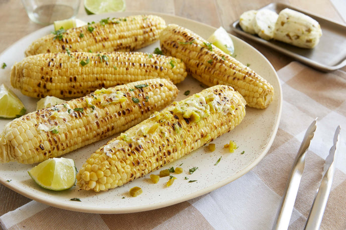 Grilled Corn with Jalapeño Lime Butter