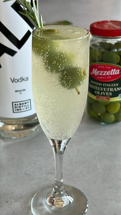 The Olive and Rosemary Sparkler