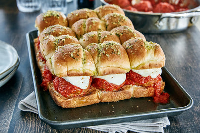 Garlic Bread Meatball Sliders