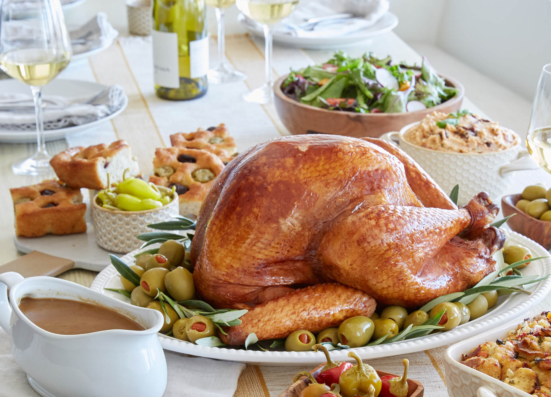 Olive Brined Turkey with Gravy – Mezzetta