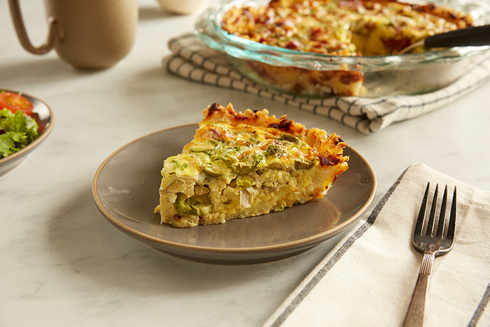 Green Olive and Artichoke Quiche