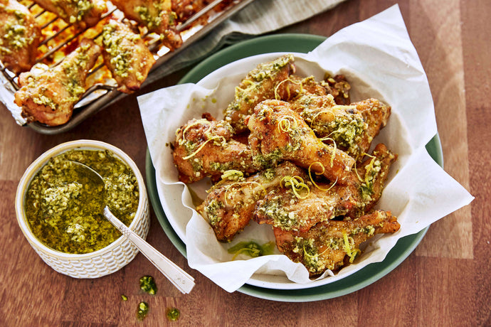 Pesto Chicken Wings