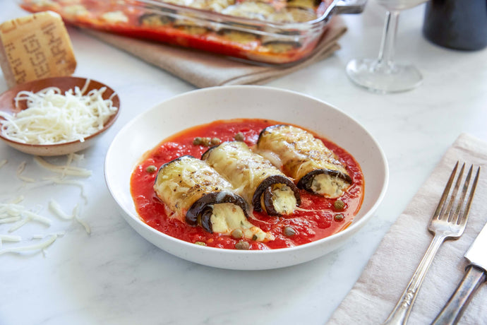 Spicy Eggplant Roll-Ups
