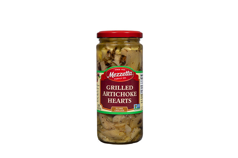 Jar of Grilled Artichoke Hearts