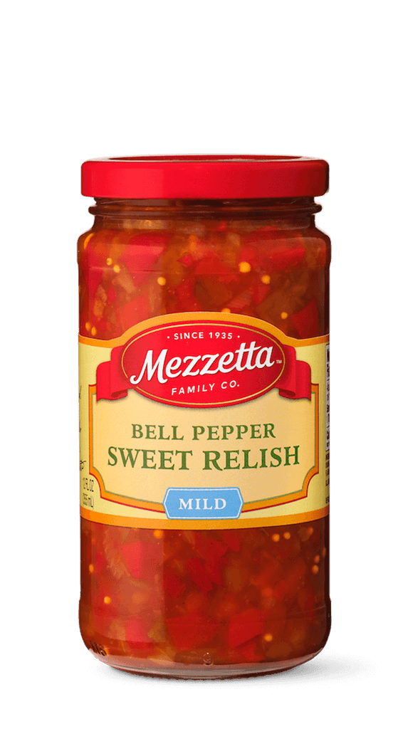 Jar of Mezzetta Bell Pepper Sweet Relish