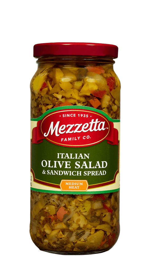 Jar of Mezzetta Italian Olive Salad and Sandwich Spread